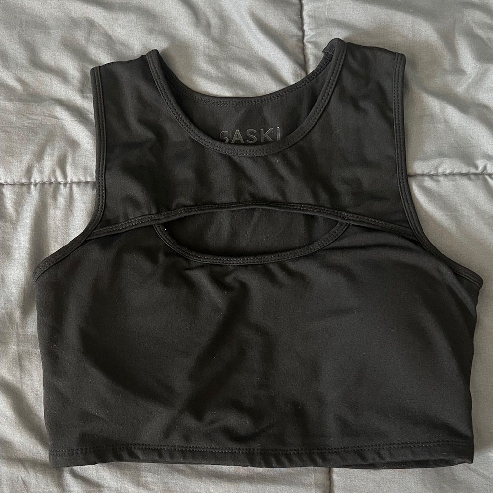 Saski Collection Bra Tank Black Size Small